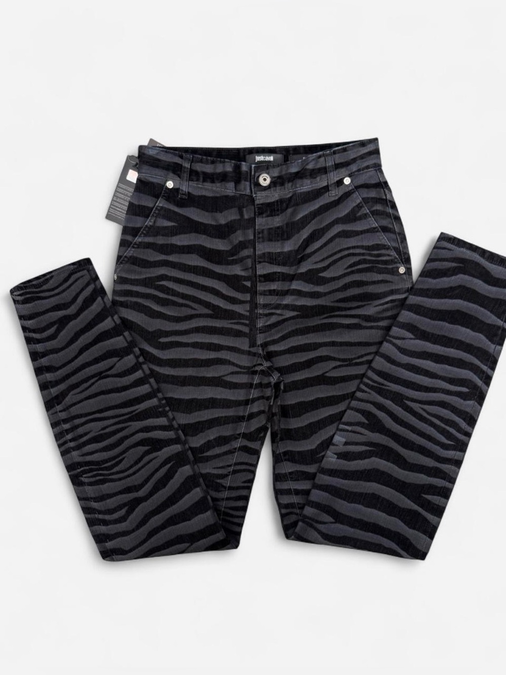 Just Cavalli Zebra-Print Jeans